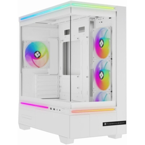Корпус без блока питания/ Case Thermalright M10 FAN4-C, Mini-Tower, TG, 4x120mm ARGB, 2xUSB-A 3.0, 1xUSB Type-C, mATX, mITX White Корпус без блока питания/ Case Thermalright M10 FAN4-C, Mini-Tower, TG, 4x120mm ARGB, 2xUSB-A 3.0, 1xUSB Type-C, mATX, mITX White