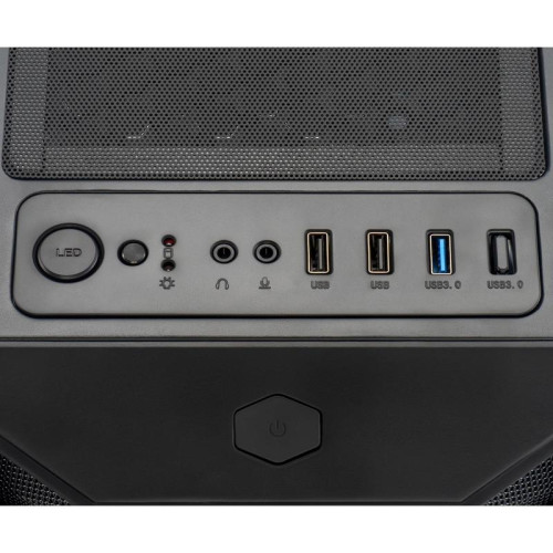 Корпус Oklick OCC-MD302 черный ATX 6x120mm 2xUSB2.0 1xUSB3.0 audio bott PSU [OCC-MD302]