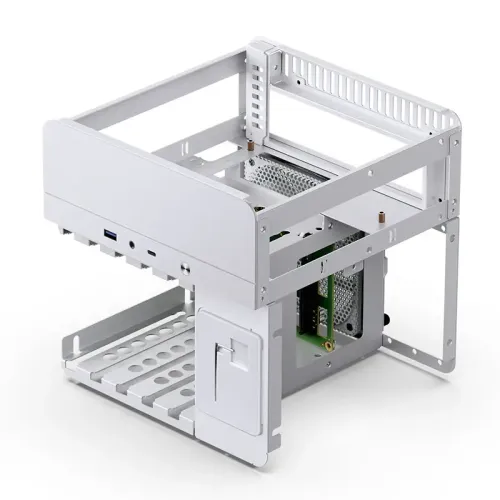 Корпус без блока питания/ Case JONSBO N2, Mini-Tower, 1x120mm, 1xUSB-A 3.0 + 1xUSB-C 3.2, SFX PSU Support, mITX White