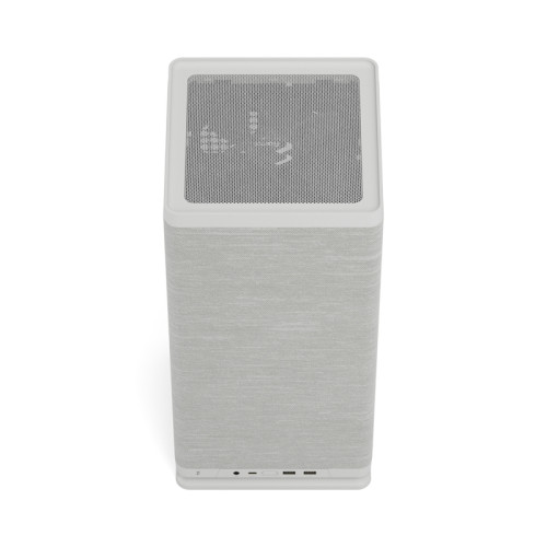 Корпус без блока питания/ Case Fractal Design Mood, Mini-Tower, 1x180mm, 2xUSB-A 3.0 + 1xUSB 3.2 Type-C, SFX PSU Support, mITX Light Gray