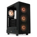 Корпус без блока питания/ HSPD M510, Mesh Mid Tower, Black, TG, 0.5 SPCC, 4x120mm ARGB ATX, mATX, mITX 180/280/160mm 1x2.5