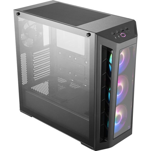 Корпус без БП/ Cooler Master MasterBox MB530P, 2xUSB3.0, 2xUSB2.0, 1x120 Fan, 3x120RGB fan, w/o PSU, Black, ATX