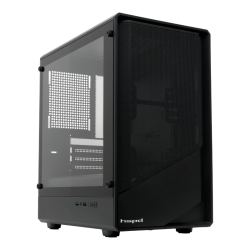 Корпус без блока питания/ Case HSPD M331, Mesh Mini-tower, Black, TG, 0.4 SPCC, no fans mATX, mITX 175/329/170mm 1x2.5
