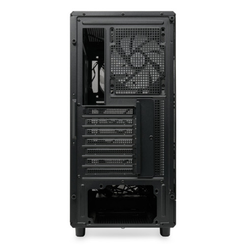 Корпус без блока питания/ HSPD M510, Mesh Mid Tower, Black, TG, 0.5 SPCC, 4x120mm ARGB ATX, mATX, mITX 180/280/160mm 1x2.5