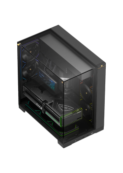 Корпус без блока питания/ Case Thermalright A70, Midi-Tower, TG, no fans, 2xUSB-A 3.0, 1xUSB Type-C, ATX, mATX, mITX Black