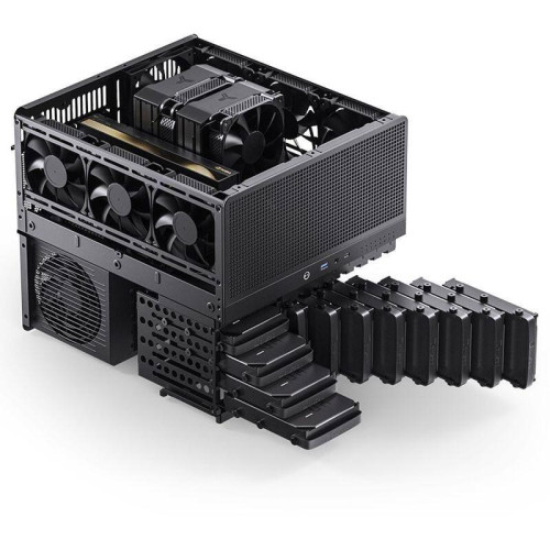 Корпус без блока питания/ Jonsbo N5 black, Mini-Tower, 3x120mm, ATX, E-ATX, mATX, mITX, XL-ATX, 1xUSB3.2 Gen2 Type-C, 1xUSB3.0, 1xAUDIO, Wood panel Корпус без блока питания/ Jonsbo N5 black, Mini-Tower, 3x120mm, ATX, E-ATX, mATX, mITX, XL-ATX, 1xUSB3.2 Gen2 Type-C, 1xUSB3.0, 1xAUDIO, Wood panel
