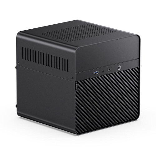 Корпус без блока питания/ Jonsbo N2 black, SFF, 1x120mm, mITX, 1*USB3.0, 1*USB 3.2 Gen2 Type-C, Audio+Mic