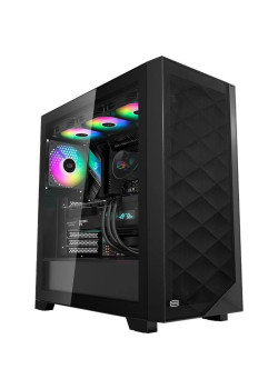 Корпус PcCooler C3D510 BK ARGB белый ATX 3x120mm 2xUSB3.0 1xUSB3.1 audio bott PSU [C3D510-BKP3-GL]