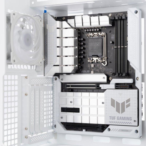 Корпус без блока питания/ Case InWin F5, Full-Tower, TG, 3x140mm ARGB, 2xUSB-A 3.0 + 1xUSB-C 3.2, E-ATX, ATX, mATX, mITX White