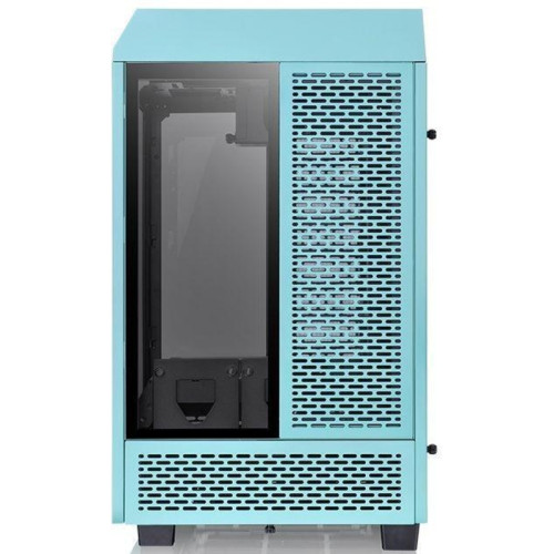 Корпус Thermaltake The Tower 100 Turquoise голубой miniITX 1x120mm 3x140mm 2xUSB3.0 audio bott PSU [CA-1R3-00SBWN-00]