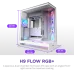 Корпус без блока питания/ Case NZXT H9 Flow RGB+ (2025), Midi-Tower, TG, 6x140mm RGB + 1x120mm RGB, 2xUSB-A 3.2 + 1xUSB-C 3.2, E-ATX, ATX, mATX, mITX White