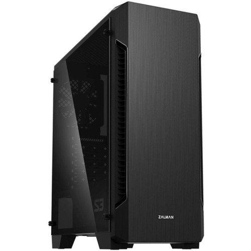 Корпус Zalman S3 TG черный ATX 5x120mm 2xUSB2.0 1xUSB3.0 audio bott PSU [S3 TG BLACK]