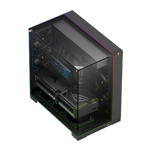 Корпус без блока питания/ Case Thermalright A70 FAN5-C, Midi-Tower, TG, 5x120mm ARGB, 2xUSB-A 3.0, 1xUSB Type-C, ATX, mATX, mITX Black