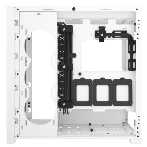 Корпус без блока питания/ Case Corsair 5000D CORE Airflow, Midi-Tower, TG, no fan, 2xUSB-A 3.2, 1xUSB 3.2 Type-C, E-ATX, ATX, mATX, mITX White