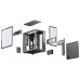 Корпус без блока питания/ Case JONSBO X400, Midi-Tower, TG, no fan, 2xUSB-A 3.0 + 1xUSB-C 3.2, ATX, mATX, mITX Grey
