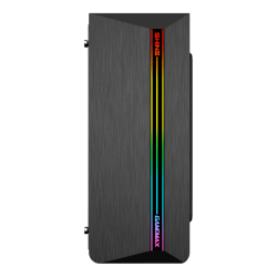 Компьютерный корпус, без блока питания ATX/ Gamemax Shine G517 ATX case, black, w/o PSU,w/1xUSB3.0+2xUSB2.0, HD-Audio , w/1x12mm FR1x12cm Ring ARGB Fan(FN-12Rainbow-N)