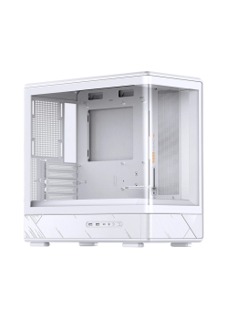 Корпус без блока питания/ Case JONSBO D200, Mini-Tower, TG, no fan, 2xUSB-A 3.0 + 1xUSB-C 3.2, mATX, mITX White
