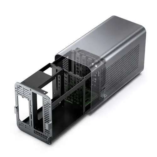 Корпус без блока питания/ Case JONSBO N1, Desktop SFF, 1x140mm, 1xUSB-A 3.0 + 1xUSB-C 3.2, SFX PSU Support, mITX Gray