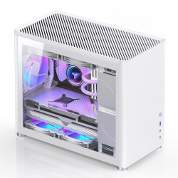 Корпус компьютерный mATX/ JONSBO D30 Silver TG, mATX case, 1xU3.0+1xType-C, Combo Audio, 1.5mm aluminium +metal