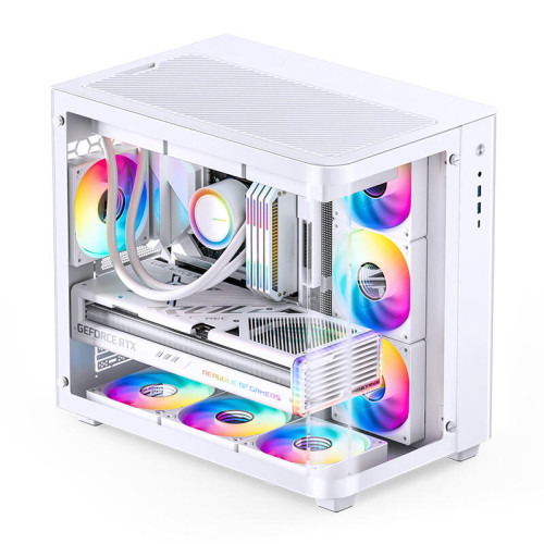 Корпус без блока питания/ Корпус JONSBO TK-3 White ATX без БП, mini-ITX, micro-ATX, белый Корпус без блока питания/ Корпус JONSBO TK-3 White ATX без БП, mini-ITX, micro-ATX, белый