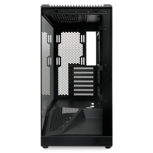 Корпус без блока питания/ Case HSPD F711, Panoramic Full Tower, Black, TG, 0.7 SPCC, no fans ATX, mATX, mITX 190/420/280mm 2x2.5
