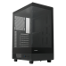 Корпус без блока питания/ HSPD F510, Panoramic Mid Tower, Black, TG, 0.5 SPCC, no fans ATX, mATX, mITX 180/280/160mm 1x2.5