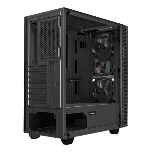 Компьютерный корпус, без блока питания ATX/ Gamemax Black Hole ATX case, black, w/o PSU, w/1xUSB3.0+1xUSB2.0, w/2x20cm ARGB GMX-20-ARGB front fans