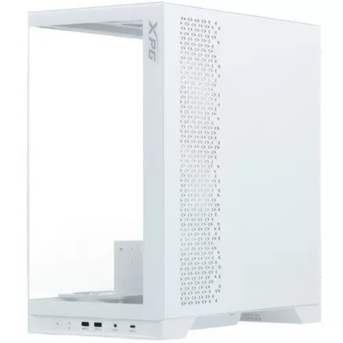 Корпус XPG INVADER X WHITE (INVADERXMT-WHCWW) Mid-Tower Gaming ATX PC Case with Panoramic View, Tempered Glass Panels, and RGB Lighting Black