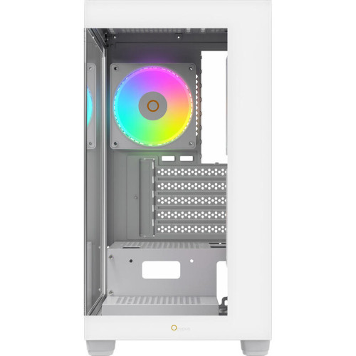 Корпус ПК без блока питания/ Case Ocypus Gamma C52 WH ARGB, Mini-Tower, TG, 3x120mm ARGB, 1xUSB-A 3.0 + 2xUSB 2.0, mATX, mITX White