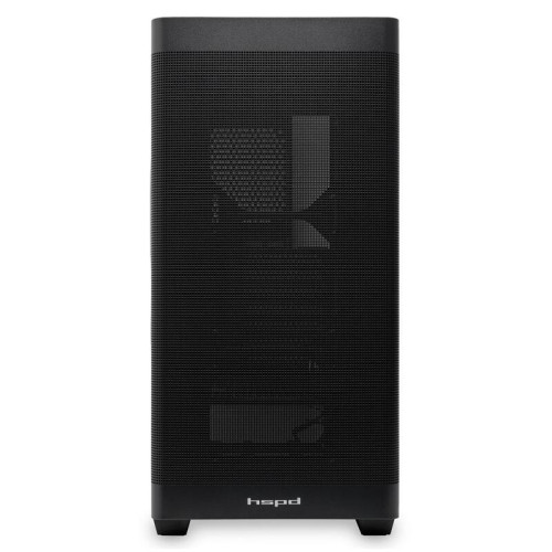 Корпус без блока питания/ Case HSPD M740, Mesh Mid Tower, Black, TG, 0.6 SPCC, no fans, E-ATX, ATX, mATX, mITX, 170/400/200mm, 4x2.5 Корпус без блока питания/ Case HSPD M740, Mesh Mid Tower, Black, TG, 0.6 SPCC, no fans, E-ATX, ATX, mATX, mITX, 170/400/200mm, 4x2.5