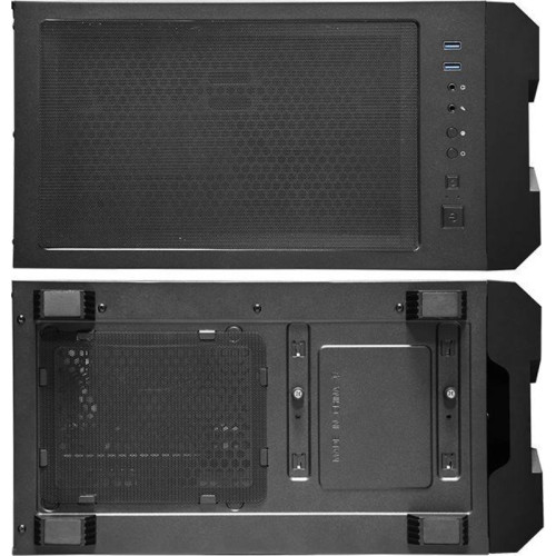Корпус Chieftec Hunter черный ATX 4x120mm 4x140mm 2xUSB3.1 audio bott PSU [GS-01B-OP]