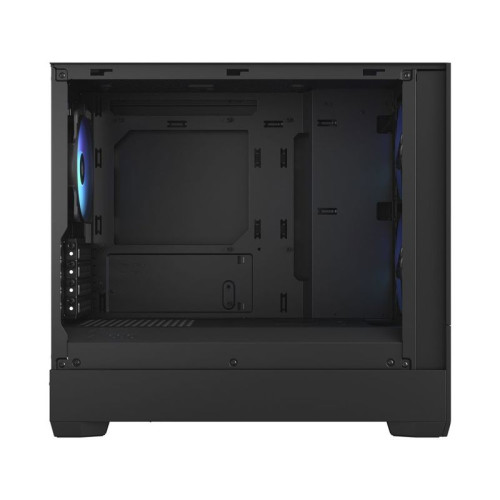 Корпус ПК без блока питания/ Case Fractal Design Pop Mini Air RGB TG Clear Tint, Mini-Tower, 3x120mm RGB, 2xUSB-A 3.2 mATX, mITX Black