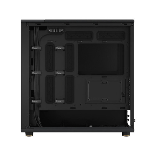Корпус без блока питания/ Case Fractal Design North XL, Full-Tower, 3x140mm, 2xUSB-A 3.0 + 1xUSB 3.2 Type-C E-ATX, ATX, mATX, mITX Wood panel Charcoal Black