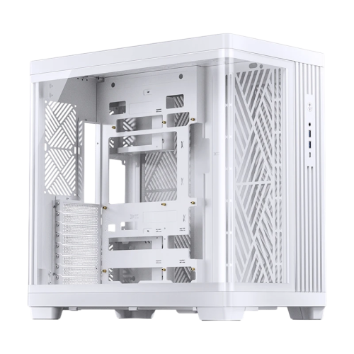 Корпус без блока питания/ Case JONSBO TK-4, Midi-Tower, TG, no fan, 2xUSB-A 3.0 + 1xUSB-C 3.2, ATX, mATX, mITX White