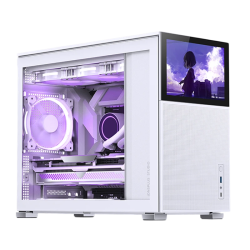 Корпус без блока питания/ Case JONSBO D31 MESH SCREEN, Mini-Tower, TG, no fans, 1xUSB-A 3.0 + 1xUSB-C 3.2, mATX, mDTX, mITX White