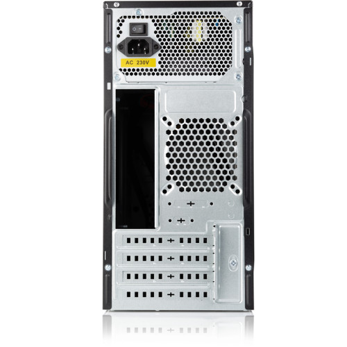 Корпус с блоком питания 450Вт./ Case Foxline FL-733R, mATX, 2x5.25EXT, 2x3.5EXT, 5x3.5INT, 2xUSB3.0, 2xUSB2.0, HDA, w/o FAN, w/450W ATX PSU, w/1.2m EU pwr cord