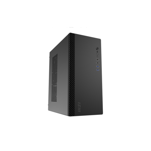 Корпус ПК без блока питания/ Case MSI PRO SHIELD M100P, Midi-Tower, 1x80mm, 2xUSB 3.2, 2xUSB 2.0, mATX, mITX Black