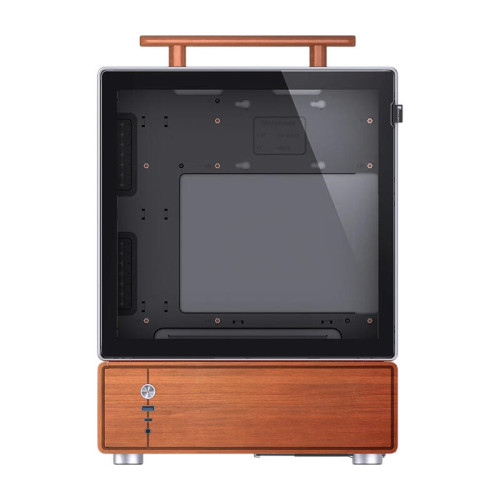 Корпус без блока питания/ Case JONSBO T7, Mini-Tower, TG, no fan, 1xUSB-A 3.0 + 1xUSB-C 3.2, mATX, mITX Silver