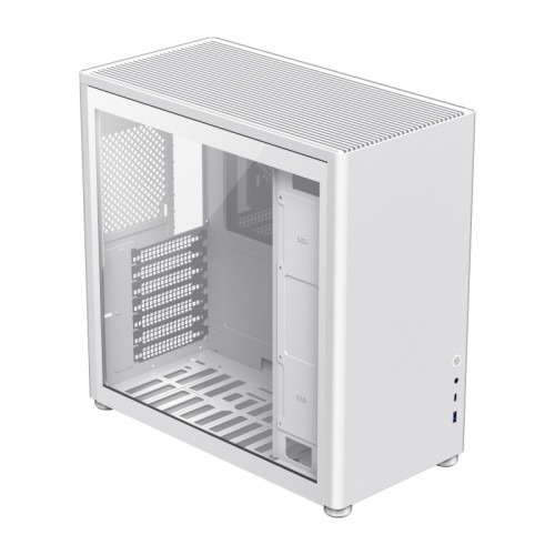 Компьютерный корпус, без блока питания ATX/ Gamemax Spark Pro Full White ATX case, white, w/o PSU, w/1xUSB3.0+1xType-C, 1xCombo Audio