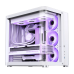 Корпус без блока питания/ Case JONSBO TK-2, Midi-Tower, TG, no fans, 1xUSB-A 3.2 + 1xUSB-C 3.2, ATX, mATX, mITX White