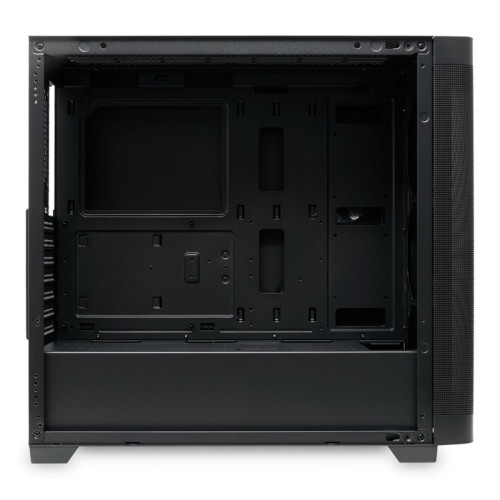 Корпус без блока питания/ Case HSPD M740, Mesh Mid Tower, Black, TG, 0.6 SPCC, no fans, E-ATX, ATX, mATX, mITX, 170/400/200mm, 4x2.5