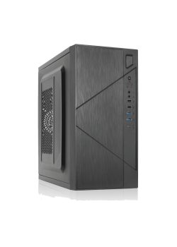 Корпус с блоком питания 450Вт./ Case Forza mATX case, black, w/PSU 450W 12cm, w/2xUSB2.0, w/2xUSB3.0, w/1xType-C (USB2.0), w/pwr cord, w/o FAN