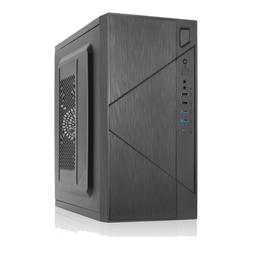 Корпус с блоком питания 450Вт./ Case Forza mATX case, black, w/PSU 450W 12cm, w/2xUSB2.0, w/2xUSB3.0, w/1xType-C (USB2.0), w/pwr cord, w/o FAN
