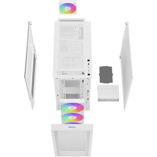 Корпус Deepcool CH560 белый ATX 8x120mm 3x140mm 1xUSB3.0 audio bott PSU [R-CH560-WHAPE4-G-1]