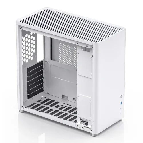 Корпус без блока питания/ Case JONSBO D40, Midi-Tower, TG, no fan, 1xUSB-A 3.2 + 1xUSB-C 3.2, ATX, mATX, White