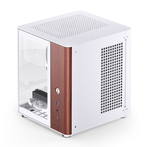 Корпус без блока питания/ Корпус JONSBO TK-0 White ITX без БП, mini-ITX, micro-ATX, ATX, белый