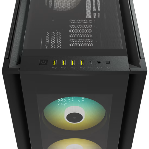 Корпус без блока питания/ Case Corsair iCUE 7000X RGB, Full-Tower, TG, 4x140mm RGB, 4xUSB-A 3.0, 1xUSB 3.2 Type-C, E-ATX, ATX, mATX, mITX Black