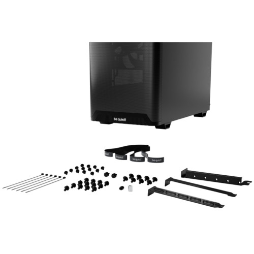 Корпус ПК без блока питания/ Case be quiet! PURE BASE 501 Airflow, Midi-Tower, 2x140mm, 2xUSB-A 3.2, 1xUSB 3.2 Type-C, ATX, mATX, mITX Black Корпус ПК без блока питания/ Case be quiet! PURE BASE 501 Airflow, Midi-Tower, 2x140mm, 2xUSB-A 3.2, 1xUSB 3.2 Type-C, ATX, mATX, mITX Black