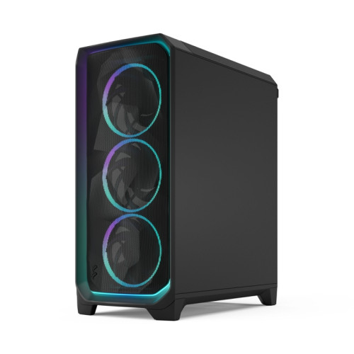 Корпус ПК без блока питания/ Case Fractal Design Meshify 3 Ambience Pro RGB TG Light Tint, Full-Tower, 3x140mm ARGB, 2xUSB-A 3.2 + 1xUSB 3.2 Type-C, E-ATX, ATX, mATX, mITX, Black