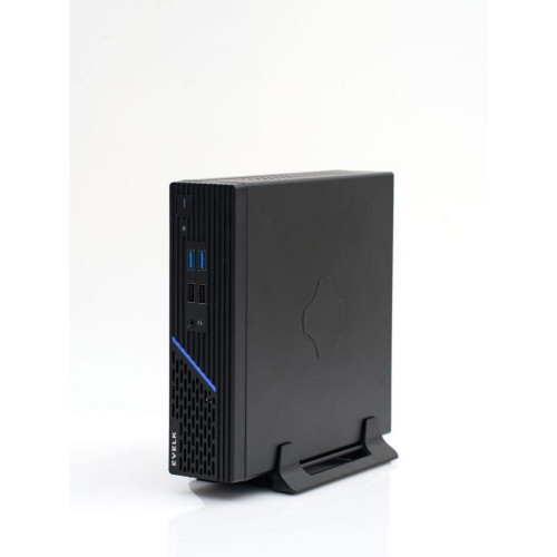 Корпус EVELK с блоком питания 120Вт/ Case Foxline EV-109-AD120 mITX, w/ ext.PSU 120W, DC-converter, w/2хUSB2.0+2хUSB3.0, 1x40mmFan, black, VESA, w/pwr cord, logo EVELK